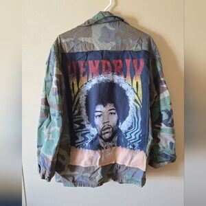Upcycled Hendrix Vintage Army Jacket Sz L